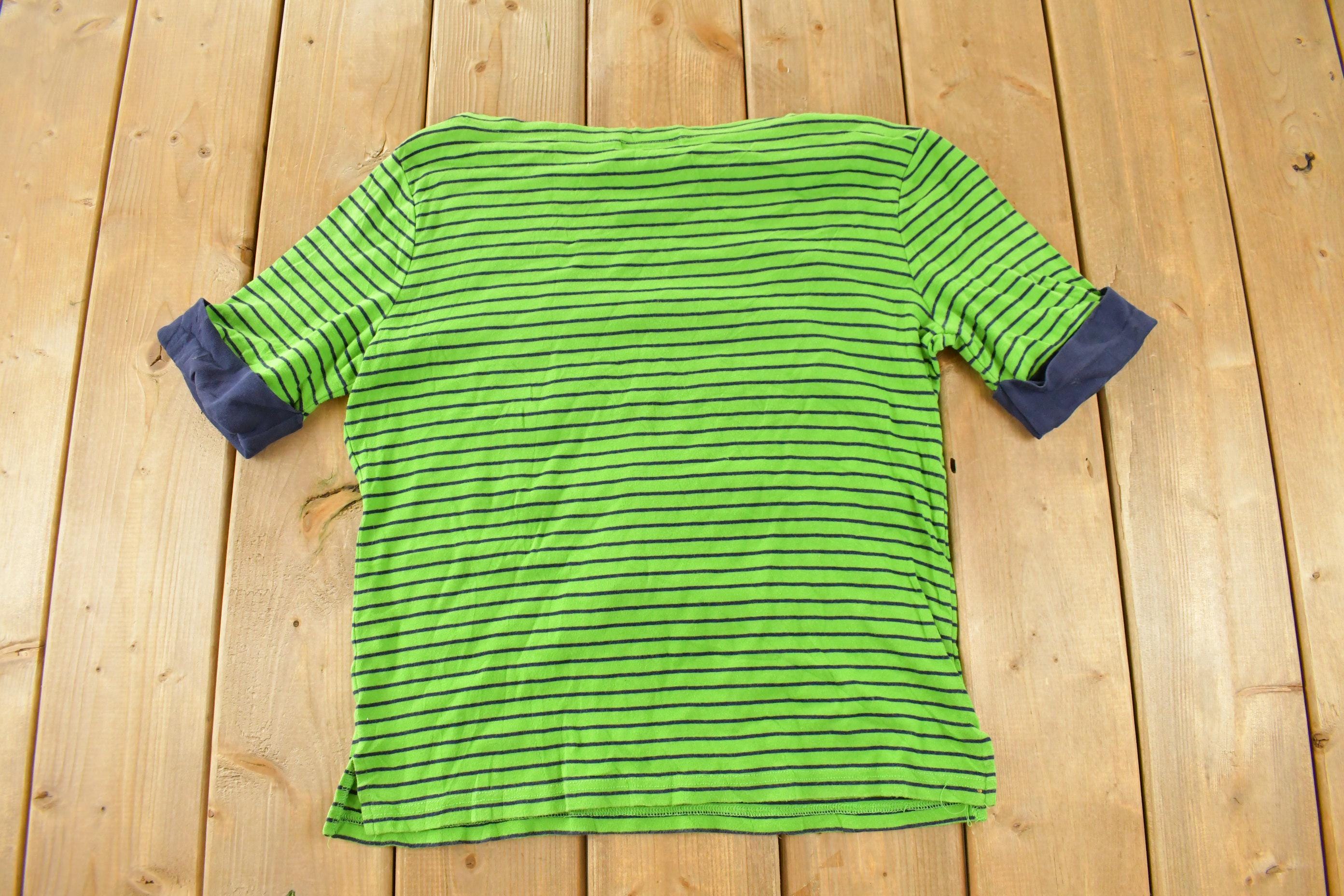 Vintage 1990s Lauren Ralph Lauren Striped Boating T-Shirt Women's Medium