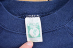Vintage 1990s Navy Blue Blank Crewneck Sweatshirt