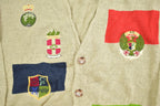 Vintage 1980s New River Embroidered Knit Cardigan