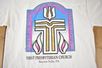 Vintage 1990s First Presbyterian Church Beaver Falls PA Souvenir Travel T Shirt Made In USA