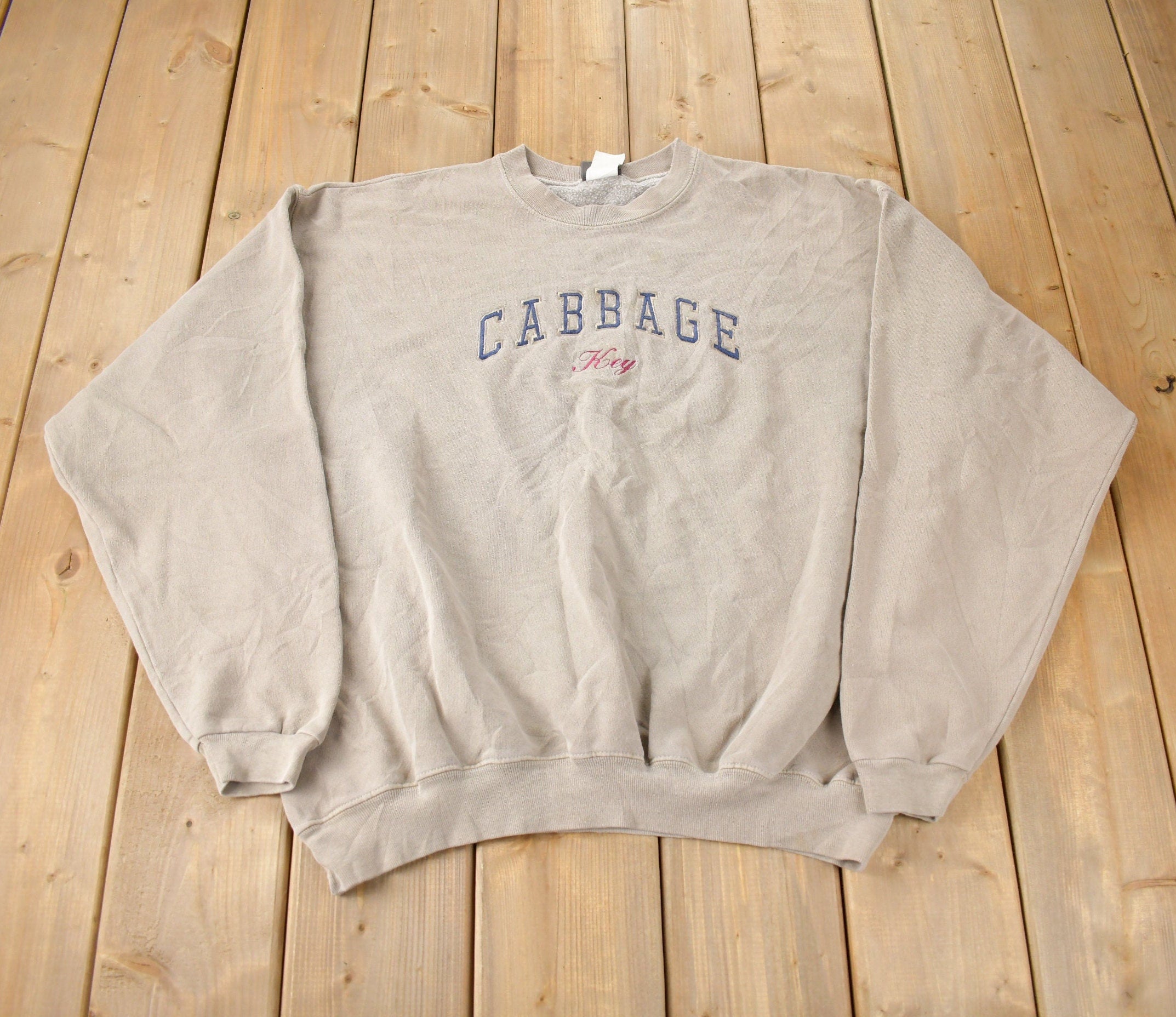 Vintage 1990s Cabbage Key Souvenir Travel Crewneck Sweatshirt Made In USA