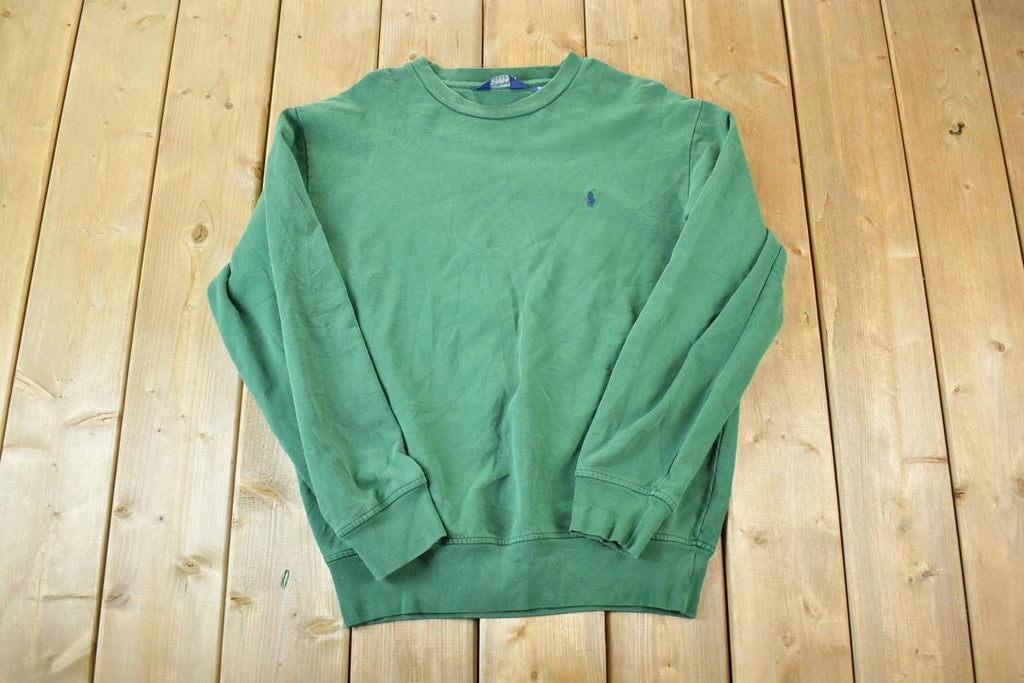 Vintage 1990s Ralph Lauren Polo Golf Hunter Green Crewneck Sweatshirt