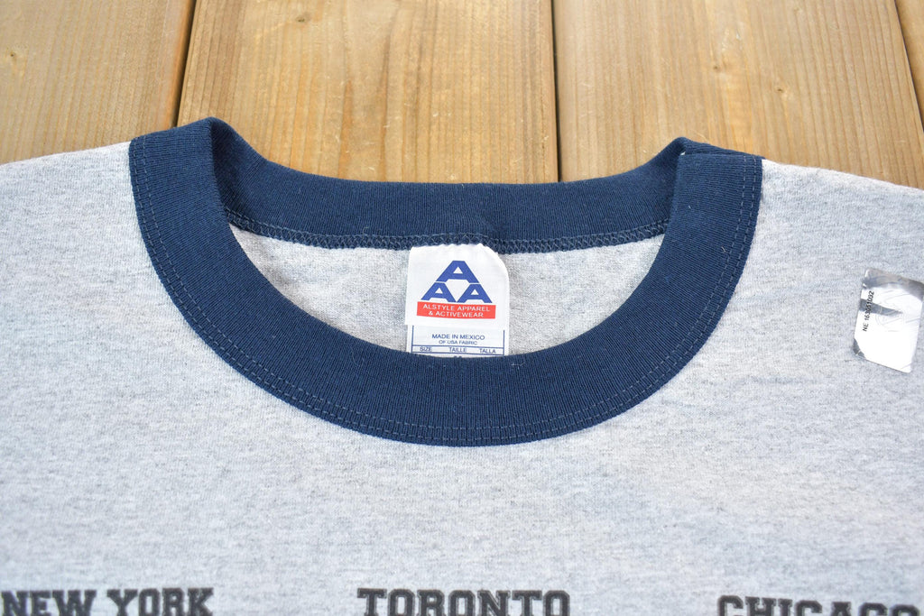 Vintage 1990s Original Six NHL Hockey Classic Dead Stock Graphic T-Shirt