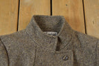 Vintage 1980s Bromleigh 100% Pure Wool Midi Long Coat