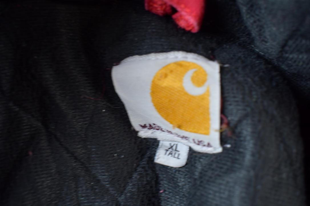 Vintage 2000s Distressed Carhartt Red Active Jacket Size L