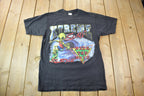 Vintage 1990s Alien Theme Xtreme Surf Ride The Wave Graphic T-Shirt /