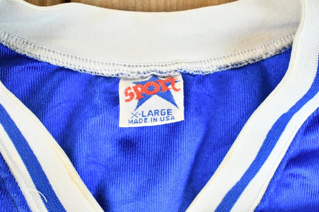 Vintage 1990s Cropped Fit Revere High School Mesh Football Jersey Size Xl
