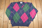 Vintage 1990s Pringle Knit V Neck Sweater