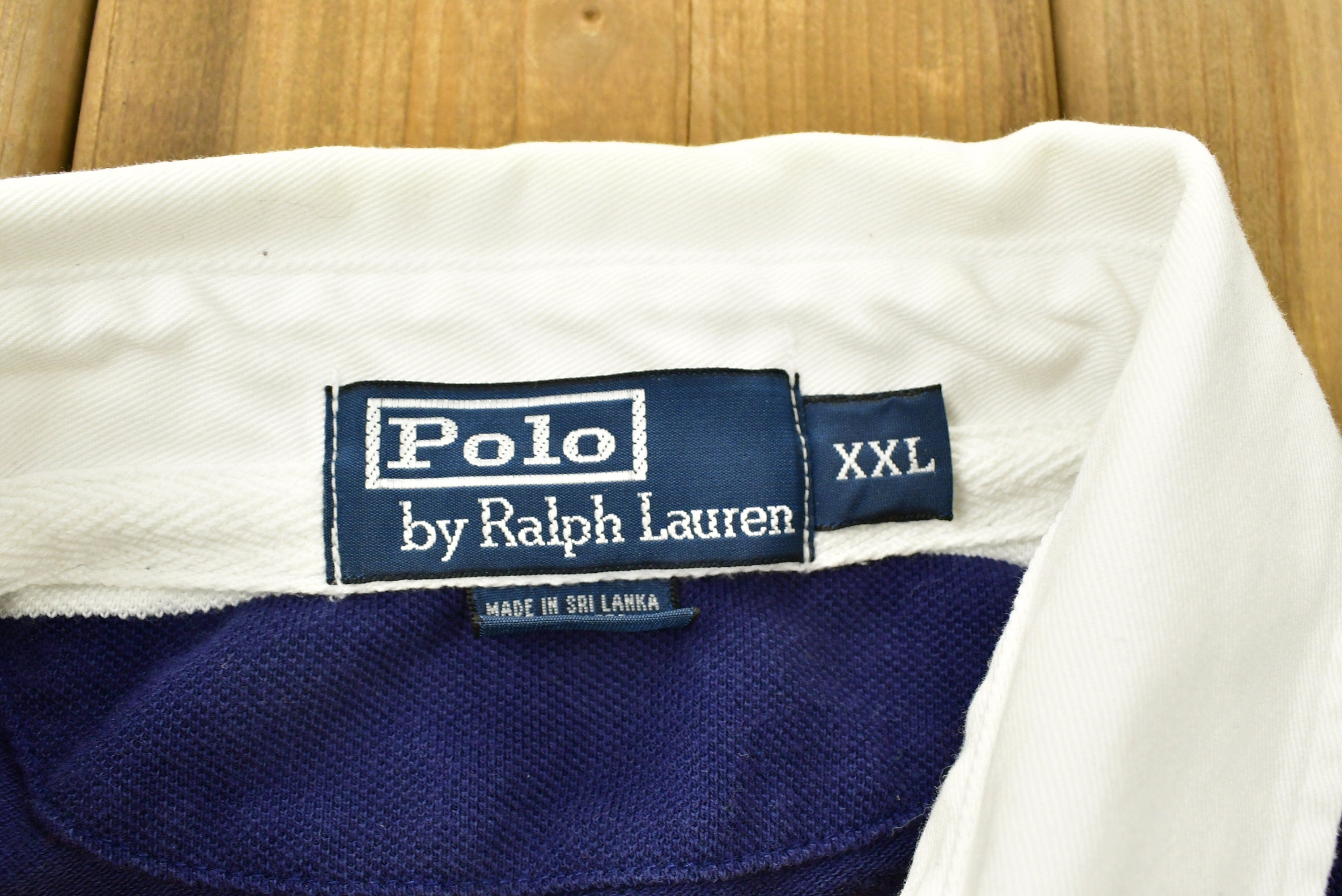 Vintage 1990s Polo Ralph Lauren Embroidered Collared T Shirt