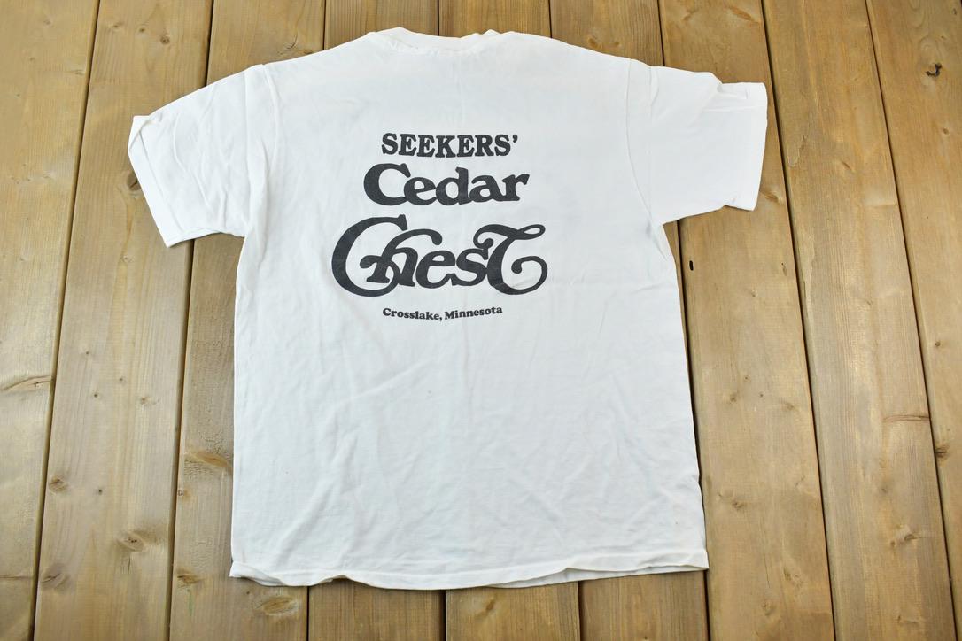 Vintage 1990s Seelers Cedar Chest Single Stitch T-Shirt
