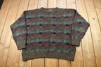 Vintage 1980s Northern Isles Abstract Knitted Sweater