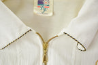 Vintage 1990s Claudel Zip Up Collared Windbreaker