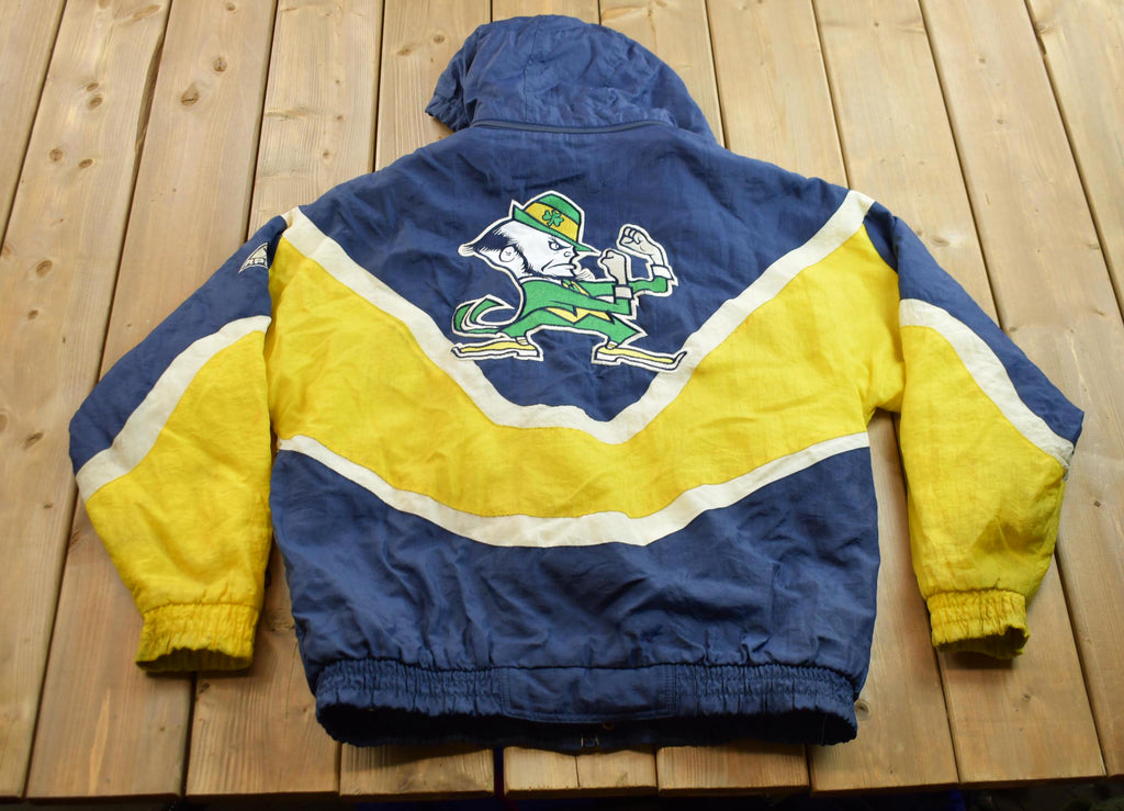 Vintage 1990s Apex One University of Notre Dame Fighting Irish Collegiate Puffer Jacket