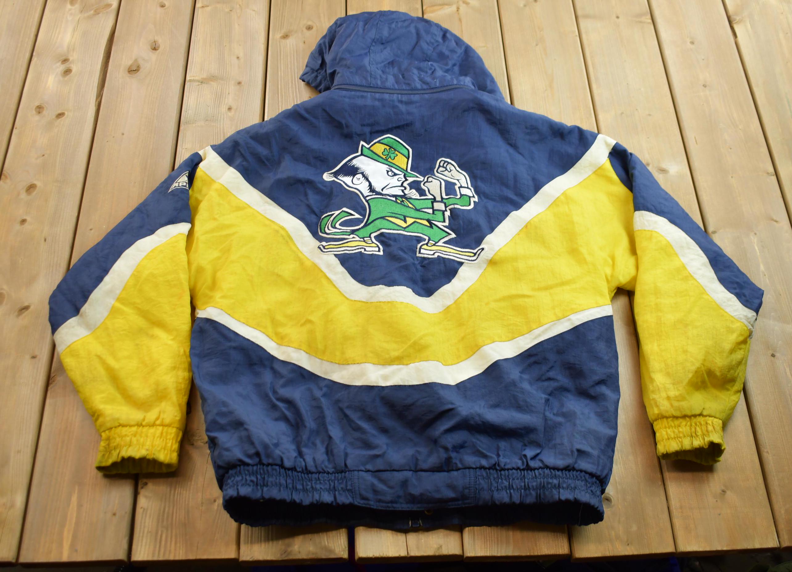 Vintage 1990s Apex One University of Notre Dame Fighting Irish Collegiate Puffer Jacket