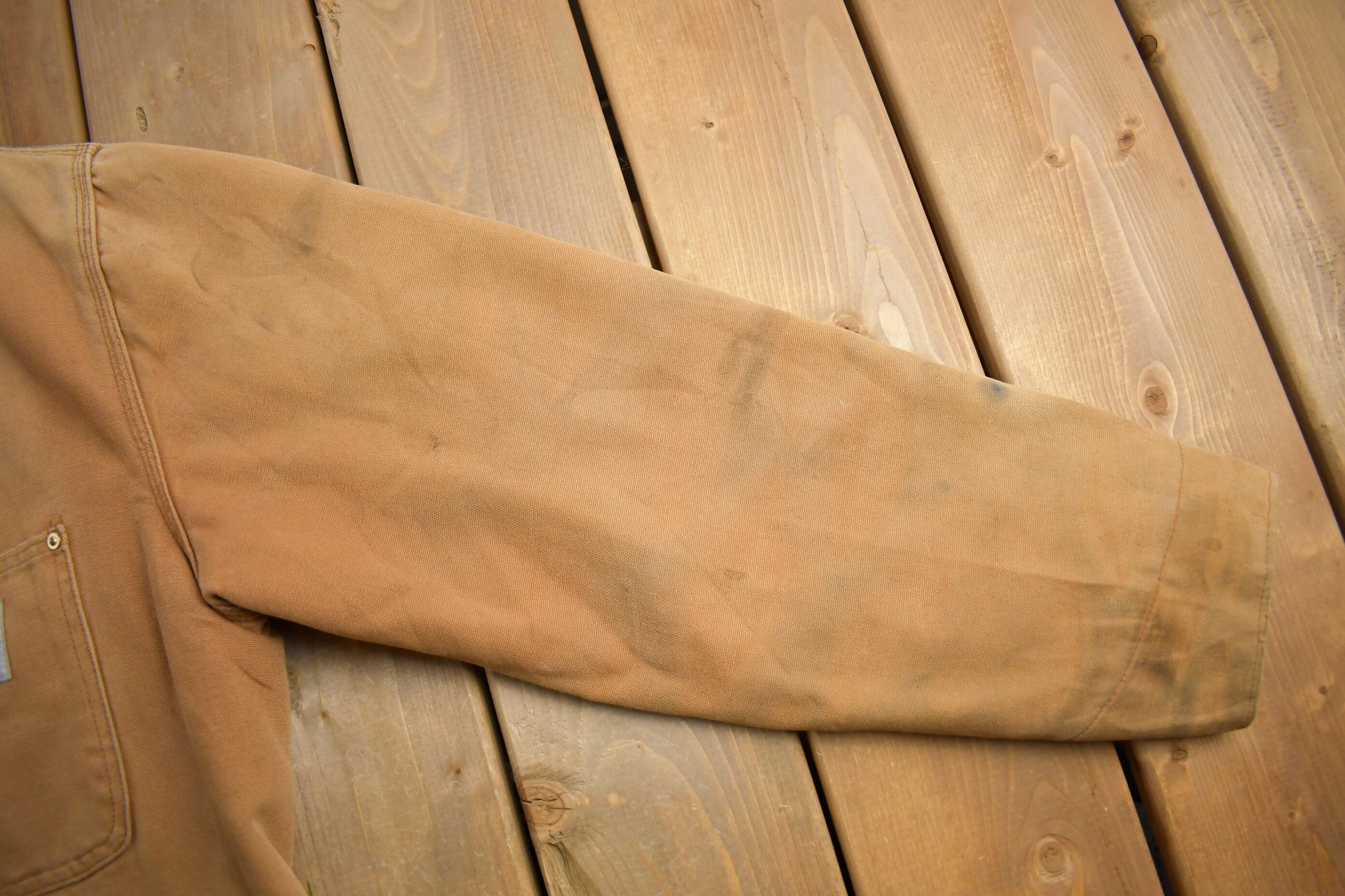 Vintage 1980s Carhartt Blanket Lined Chore Coat