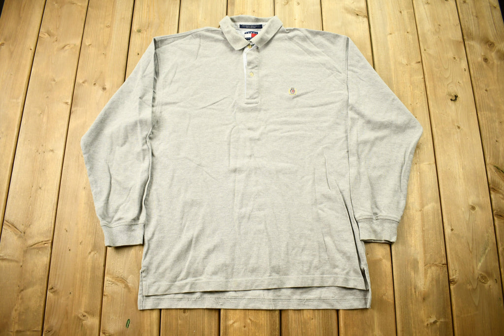 Vintage 1990s Tommy Hilfiger Crest Logo Polo Shirt