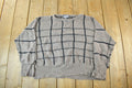 Vintage 1990s Knit Crewneck Sweater Adult L Cropped