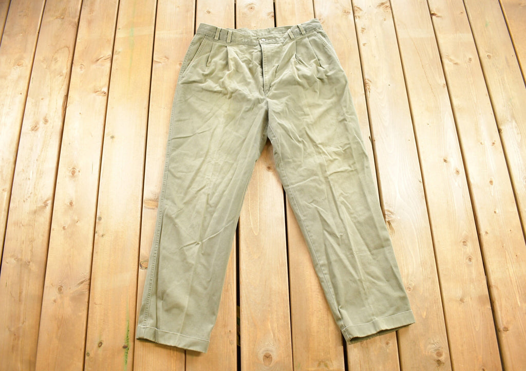 Vintage 1990s Haggar Clothing Green Pants