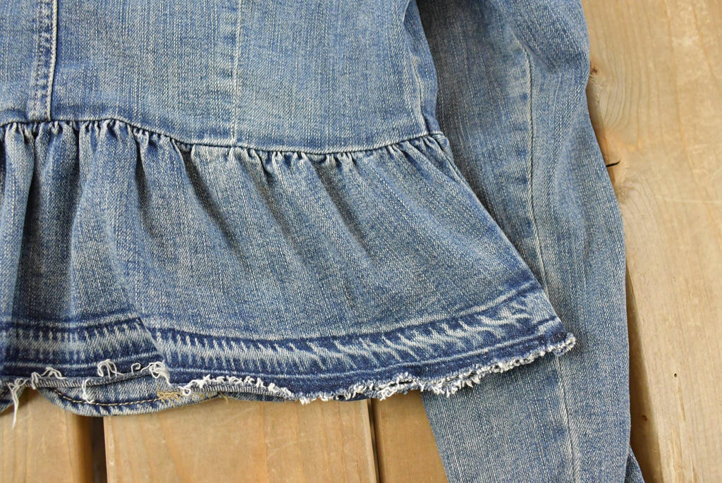 Vintage 1990s Maurices Denim Button Up Blazer Jacket Women's M / Womens Blazer / Vintage 1990s Blazer / Vintage Denim