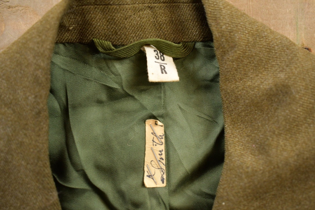 Vintage 1960's Military Jacket / Patchwork / US Army Green / Vintage Army / Streetwear Fashion / Army Jacket