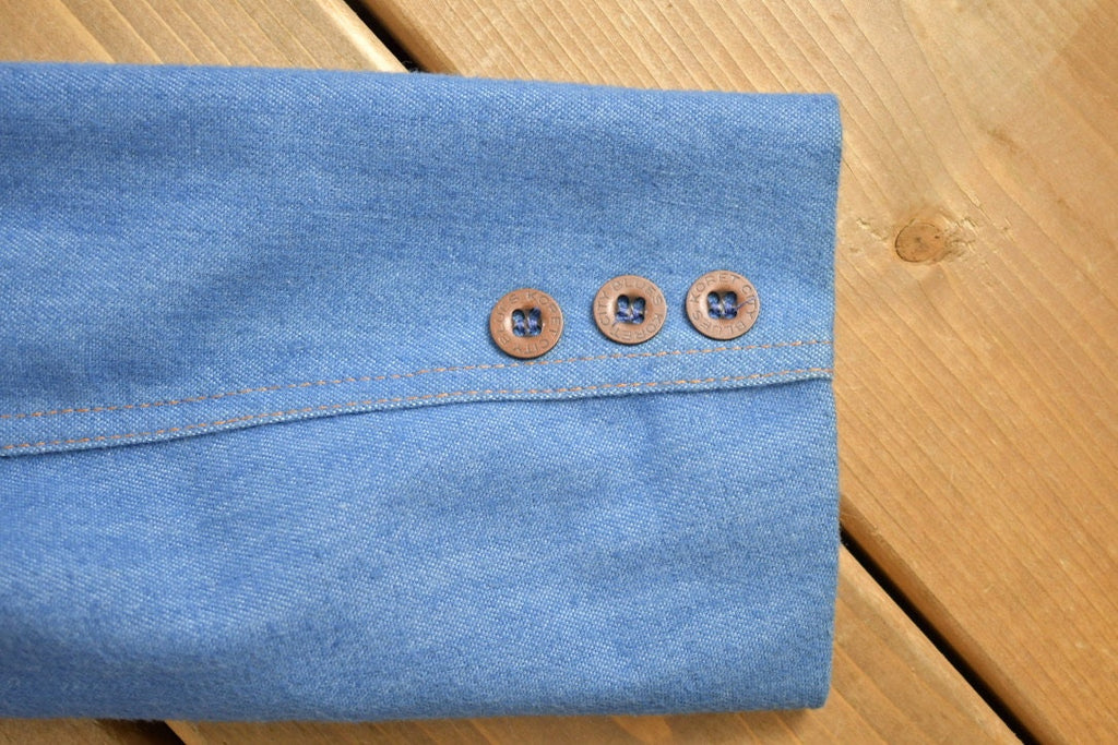 Vintage 1980s Koret City Blues Blue Button Up Blazer Jacket