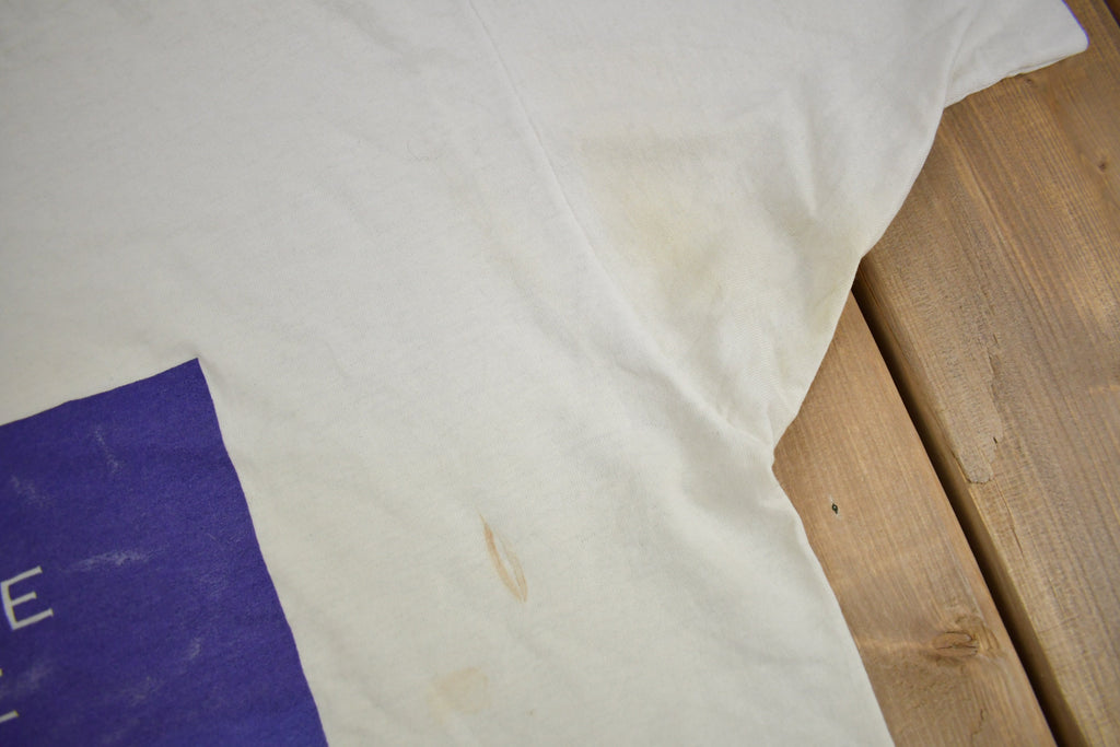 Vintage 1990s La Face Du Monde Évolue Technilab Graphic T Shirt