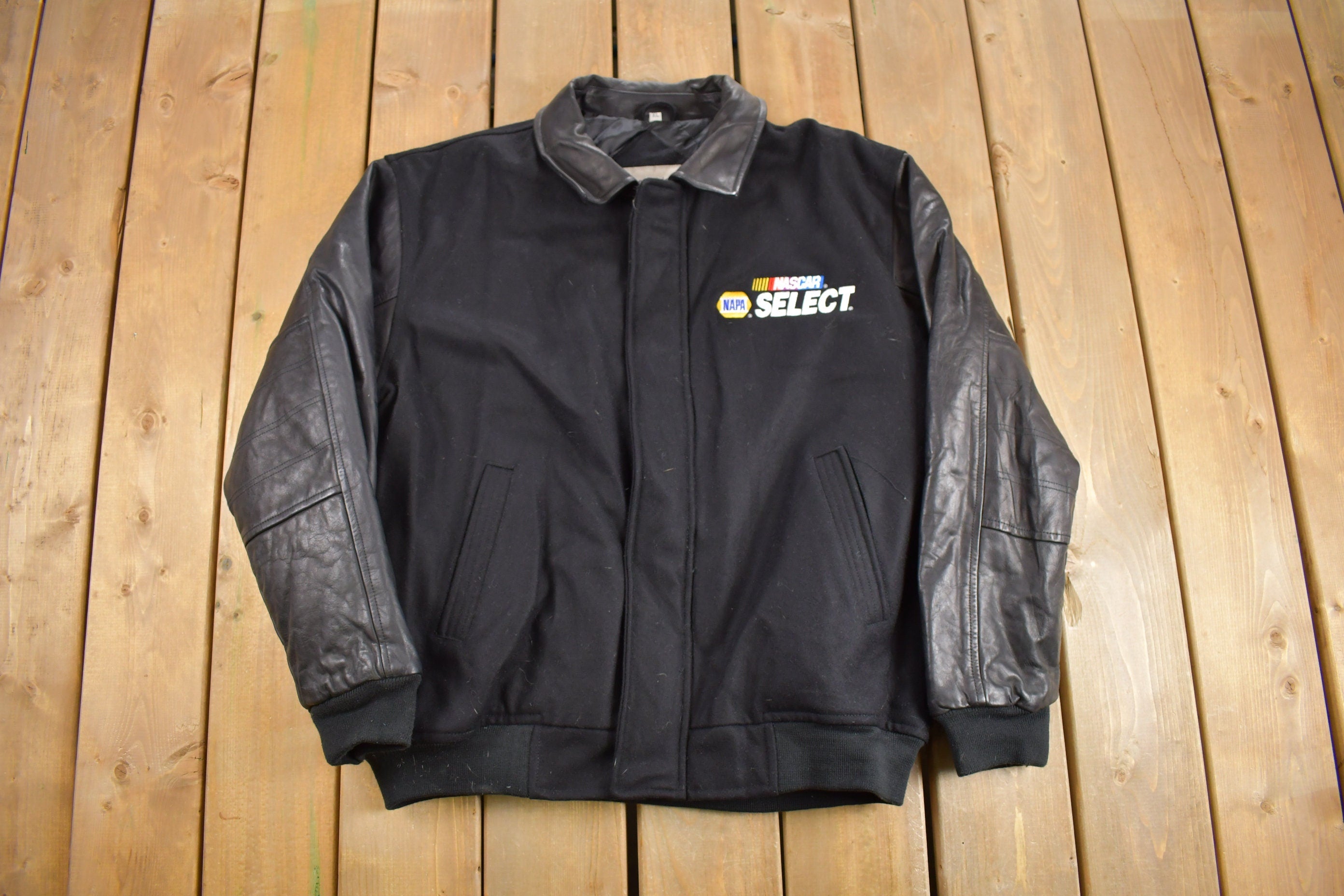 Vintage 1990s NASCAR Leather Racing Jacket