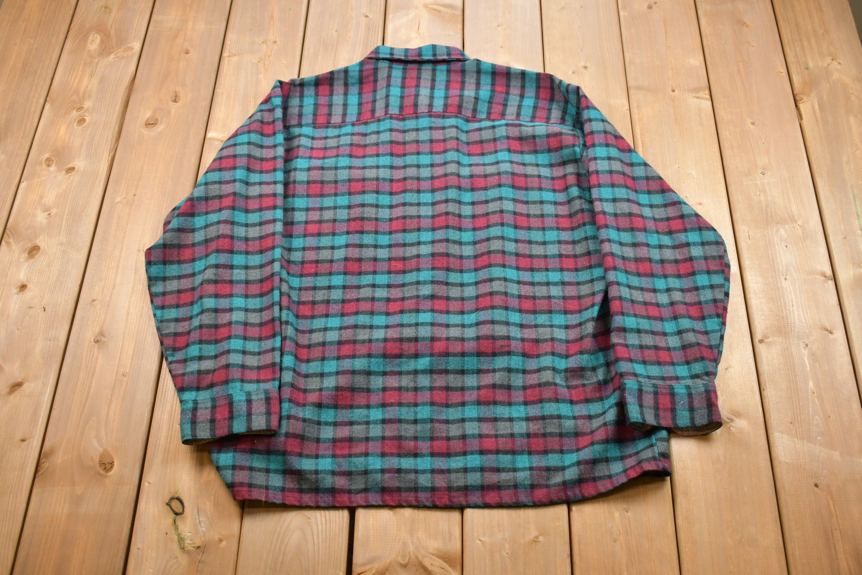 Vintage 1990s Winter Weight Button Up Shirt