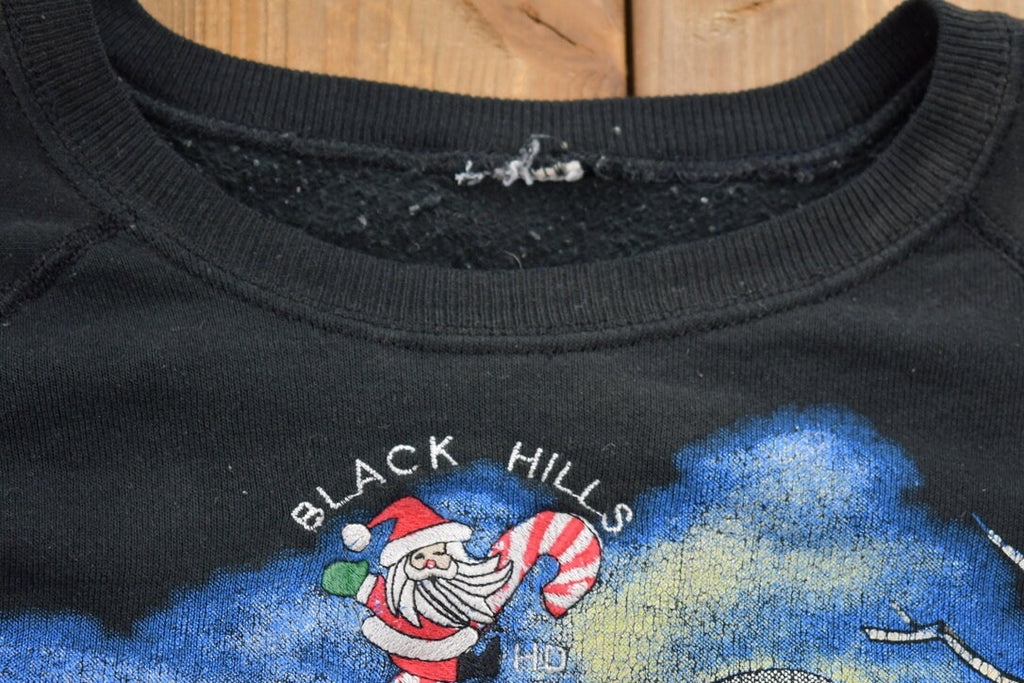 Vintage 1992 Harley Davidson Black Hills Oh What Fun It Is to Ride Crewneck Sweater