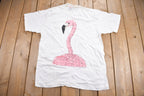 Vintage 1990 Pink Flamingo Graphic T Shirt