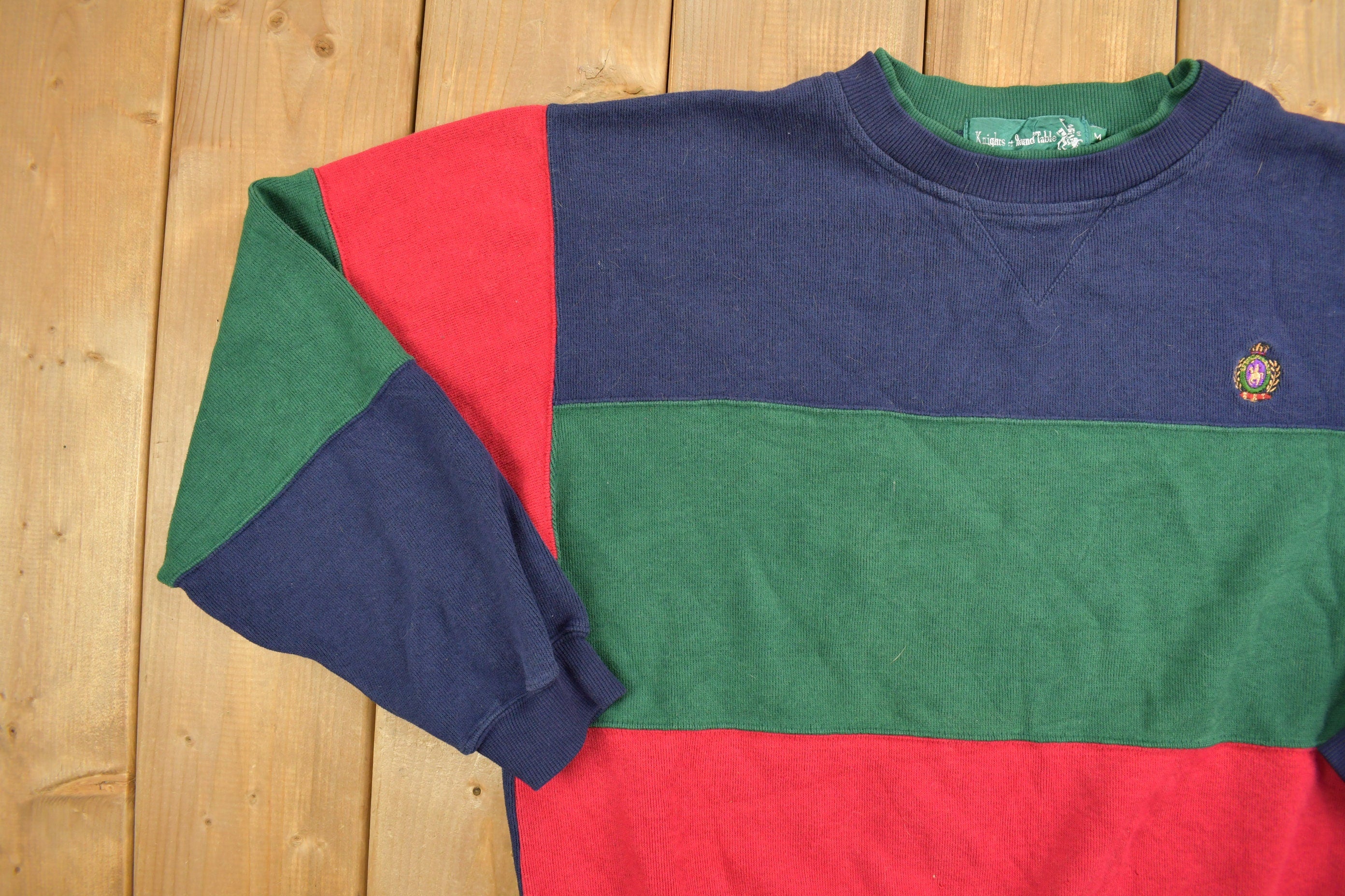 Vintage 1990s Knights Of Round Table Embroidered Crewneck Sweatshirt
