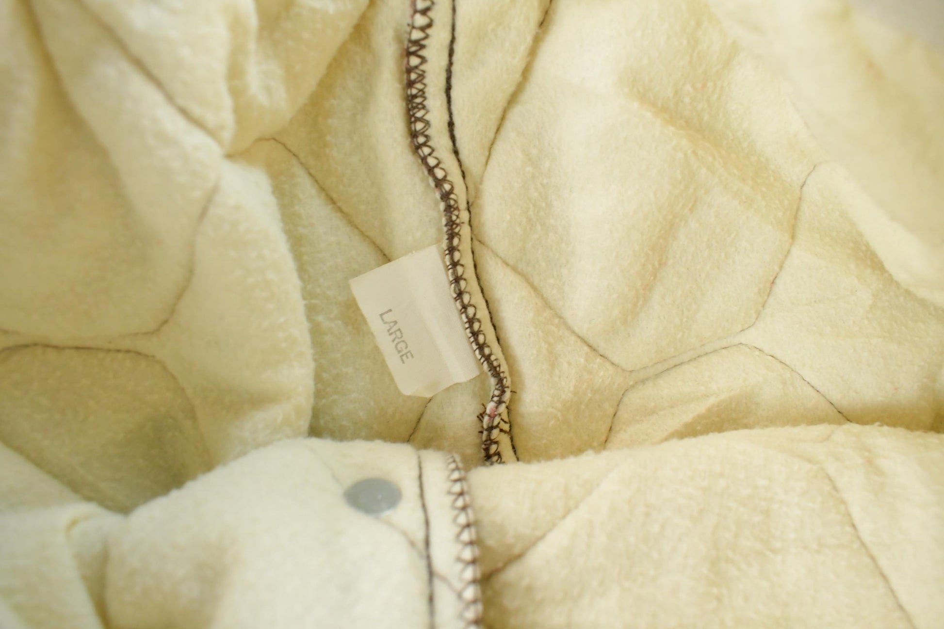 Vintage 1980s Diamond Quilted Brown Puffer Pants Men's Large