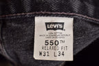 Vintage 1990s Levi's 550 Red Tab Relaxed Fit Jeans Size 29 x 32