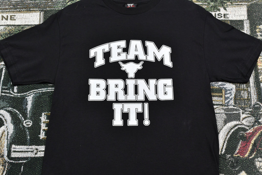 Vintage 2001 The Rock Team Bring It! There Is No Tomorrow Graphic T Shirt