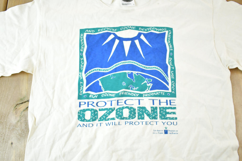 Vintage 1990s Protect The Ozone Souvenir T-Shirt Men's L