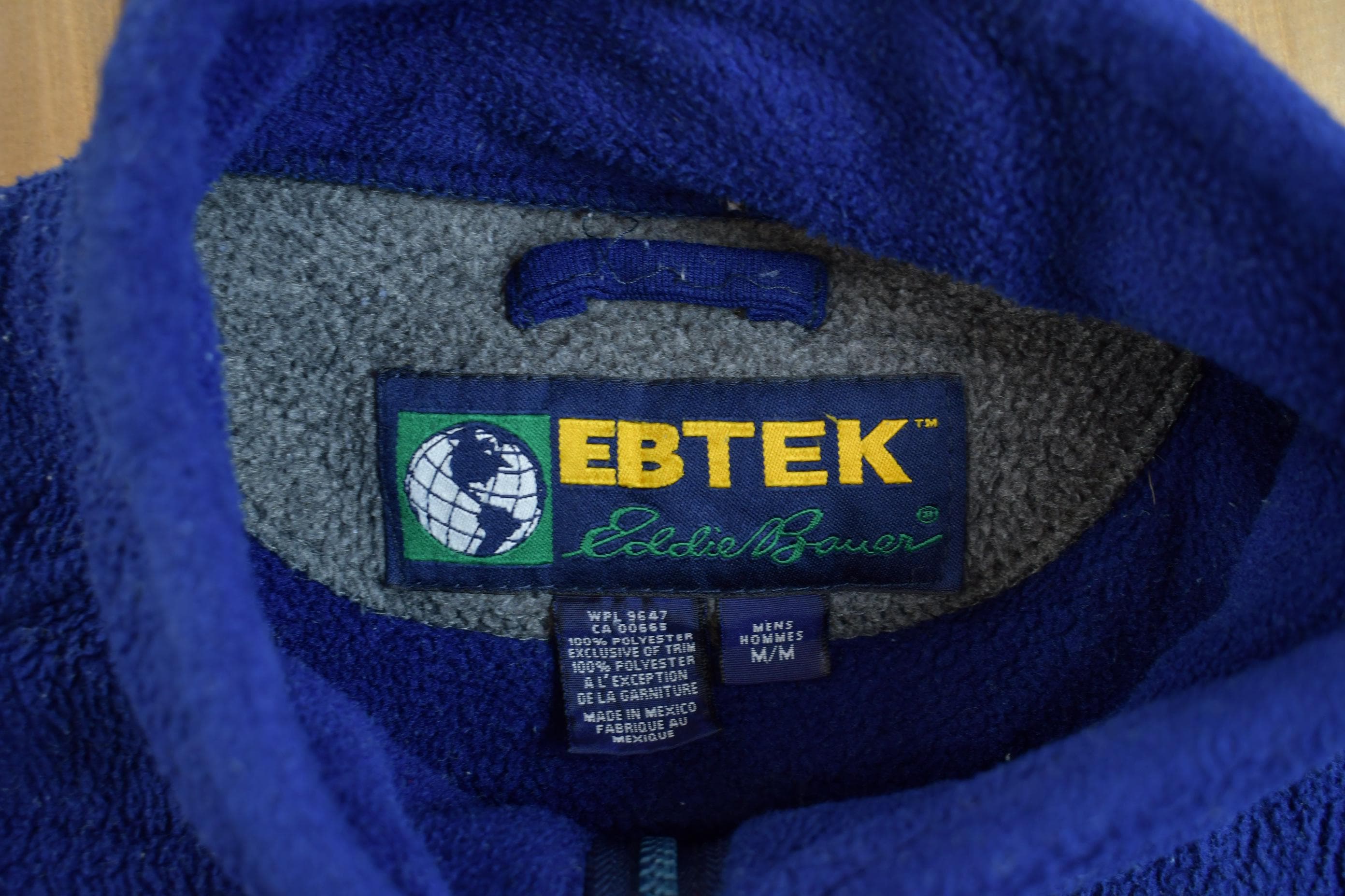 Vintage 1990s Eddie Bauer Ebtek Full Zip Fleece Sweater