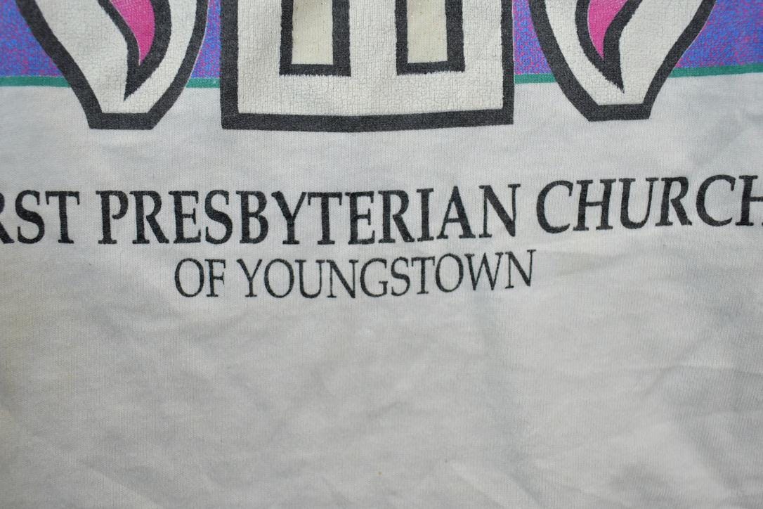 Vintage 1990s Trust In Jesus Youngstown Ohio Souvenir Church T-Shirt