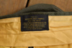 Vintage 1970s Higgins Slacks Green Pleated Trousers Size 34 x 30