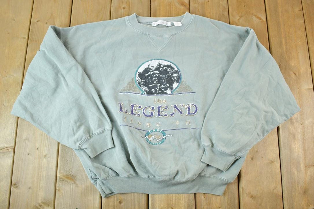 Vintage 1990s The Legend Lives On Souvenir Crewneck Sweatshirt Made In USA