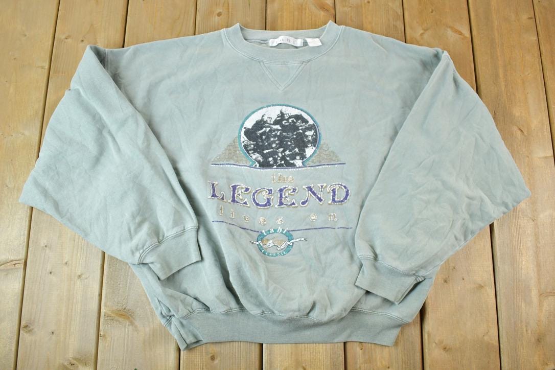 Vintage 1990s The Legend Lives On Souvenir Crewneck Sweatshirt Made In USA