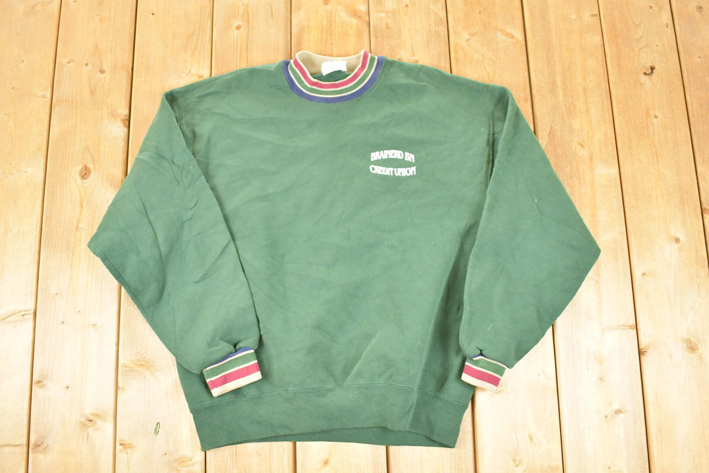 Vintage 1990s Brainerd BN Credit Union Crewneck Sweatshirt Men's M