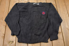 Vintage 1980s Jason Maxwell Embroidered Knitted Sweater