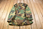 Vintage 1991 Military Woodland Camouflage Cold Weather Field Jacket
