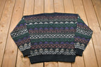 Vintage Sir William V-Neck Knitted Sweater
