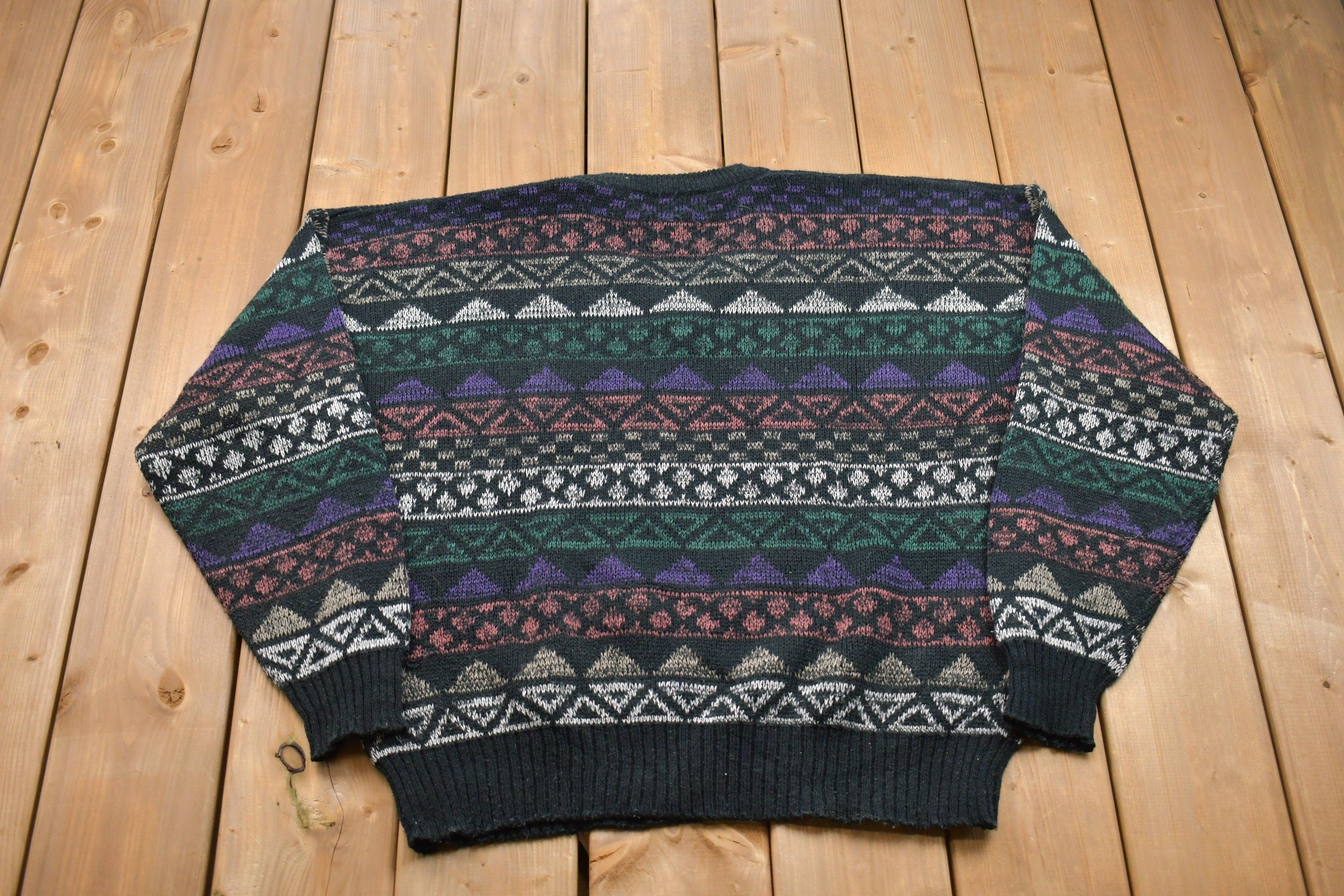 Vintage Sir William V-Neck Knitted Sweater