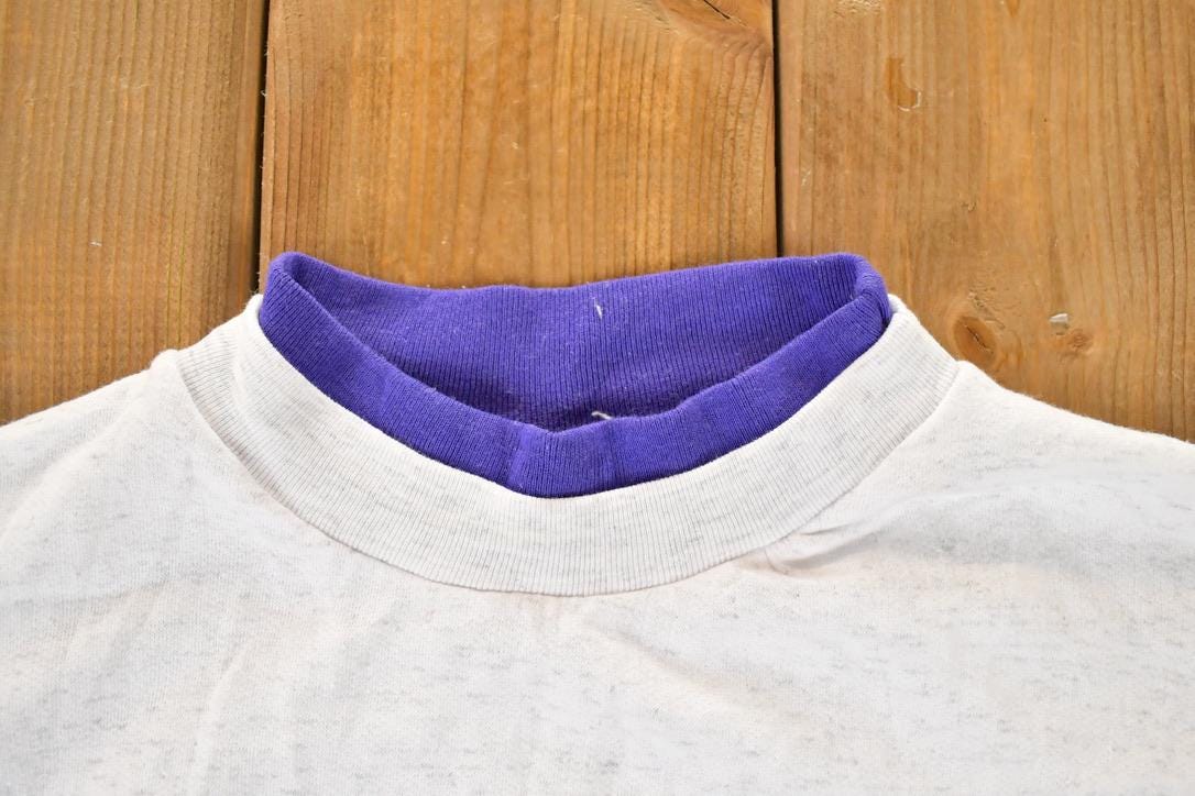 Vintage 1990s Cool Cat Double Collar Crewneck Sweatshirt Men's L Boxy