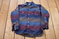 Vintage 1990s Pendleton Striped Gradient Button Up Shirt