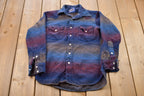 Vintage 1990s Pendleton Striped Gradient Button Up Shirt