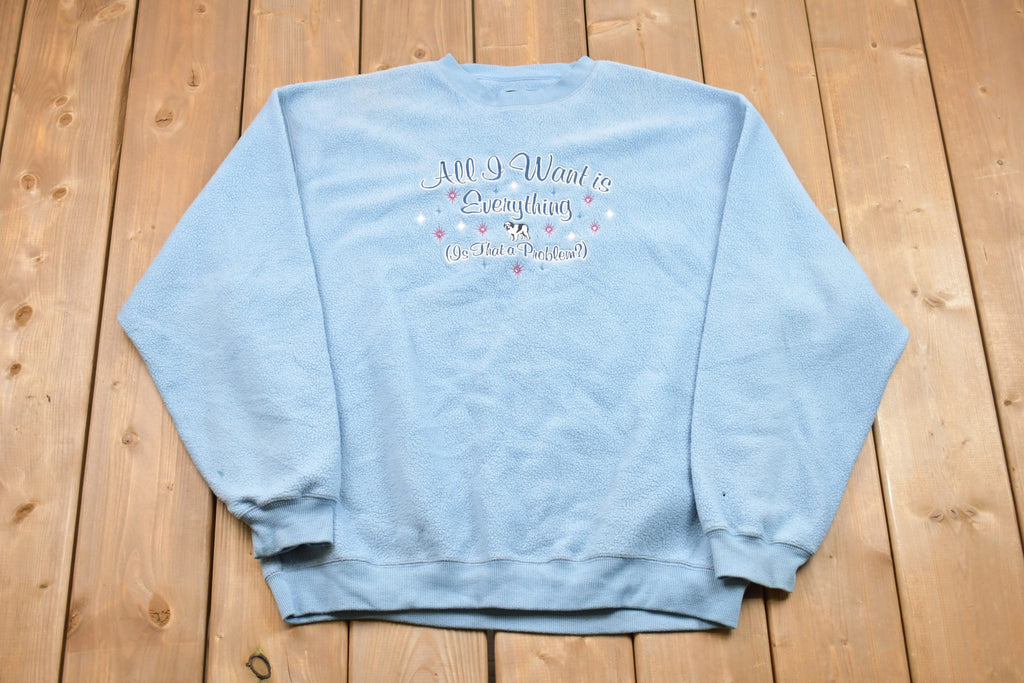 Vintage 1990s Polar Dogs Fleece Crewneck Sweater