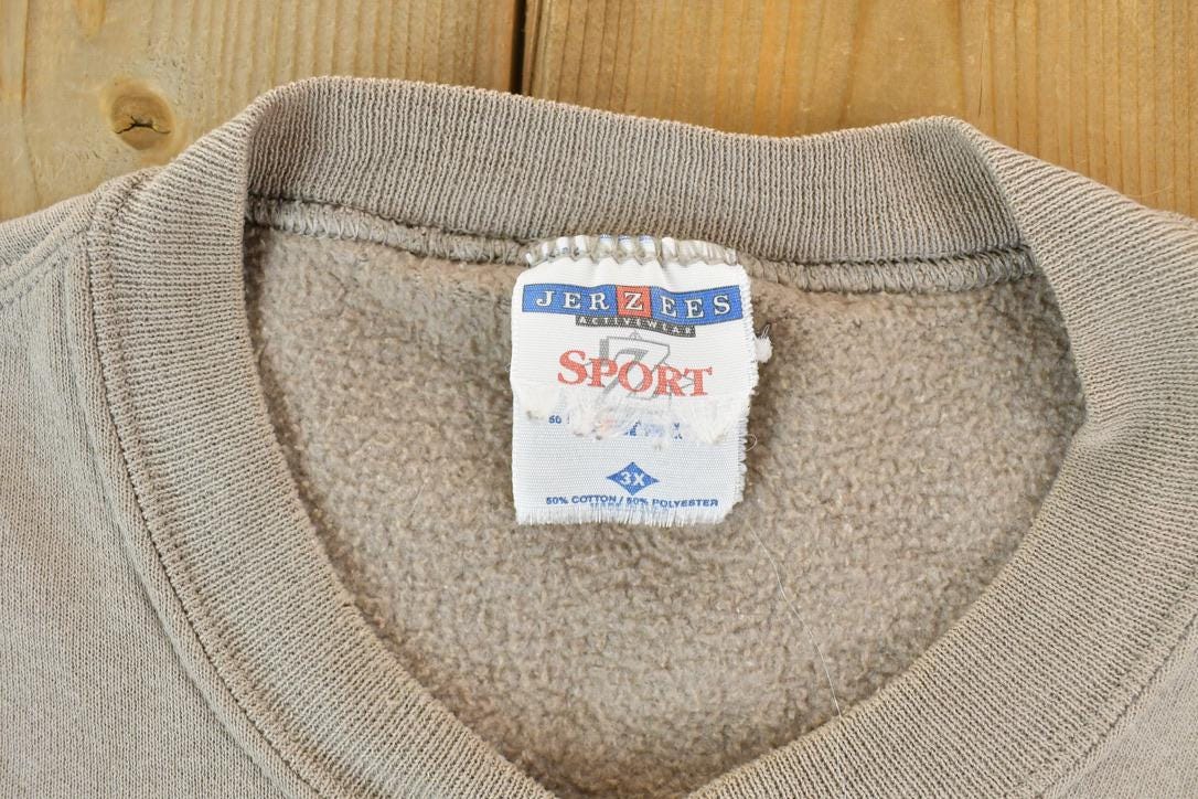 Vintage 1990s Jerzees Z Sport Blank Crewneck Sweatshirt